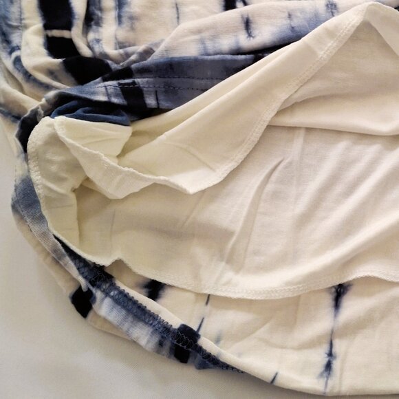 Sonice Collection Women M Sleeveless Bodycon Blue White Tie-Dye Dress Stretchy - Picture 14 of 16